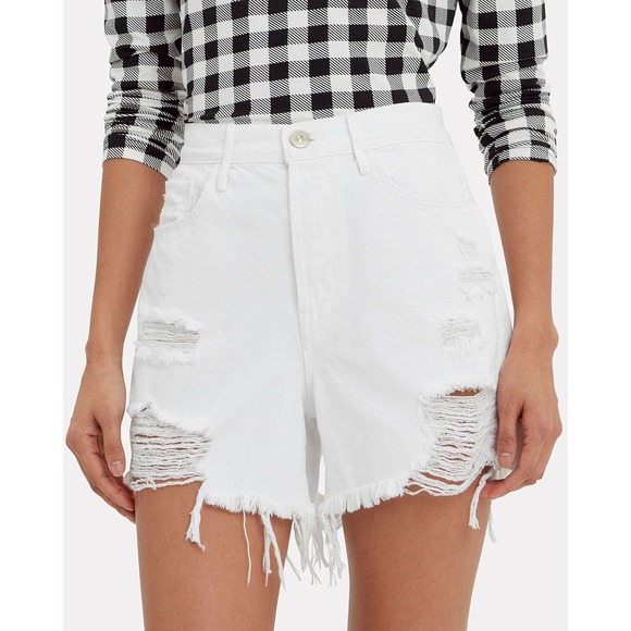 3x1 Blake High Rise Distressed Shorts in Moonstone Size 26 - Picture 1 of 8